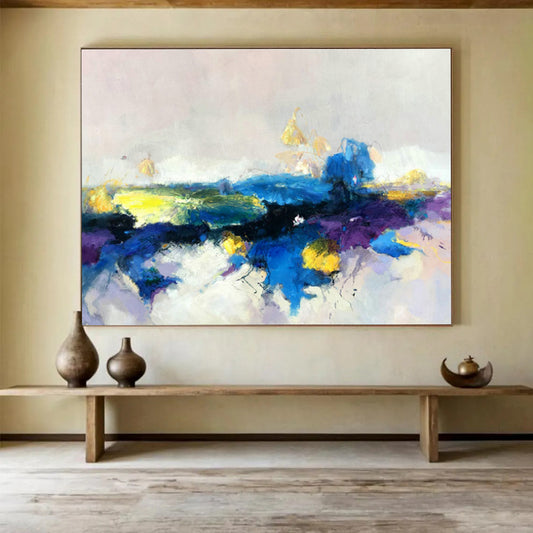 Colorful Abstract Landscape Art for Bohemian - Style Bedroom DLZ2915