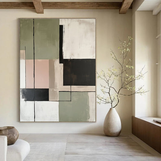 Geometric Abstract for Modern Living Room & Office Lounge STSC810