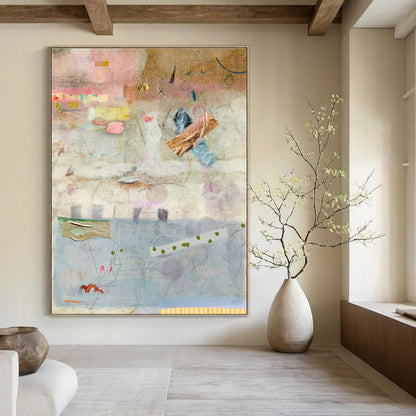 Light - Color Abstract Art for Minimalist Home Bedroom Walls DLZ0167