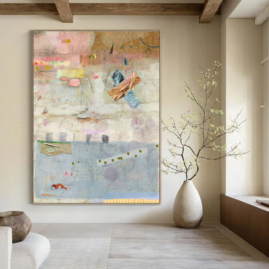 Light - Color Abstract Art for Minimalist Home Bedroom Walls DLZ0167