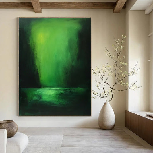Green Abstract Light for Modern Spa & Nature - Lover’s Bedroom STSC287
