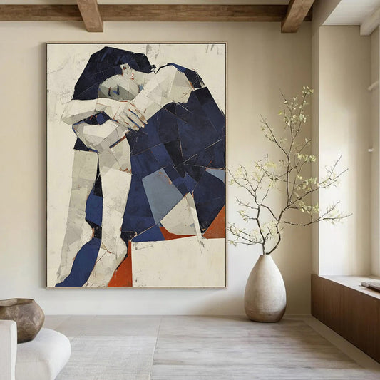 Cubist Figure Art for Studio Apartment & Art - Themed Café DLZ0592