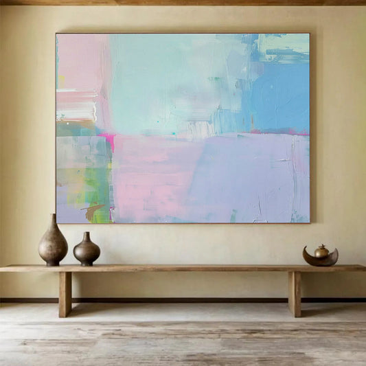 Soft - Color Block Collage Art for Minimalist Nursery DLZ2865