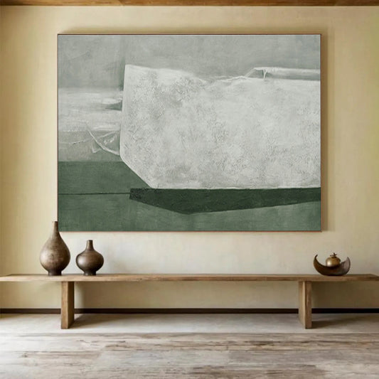 Gray - White Textured Abstract for Contemporary Art Studio DLZ2995
