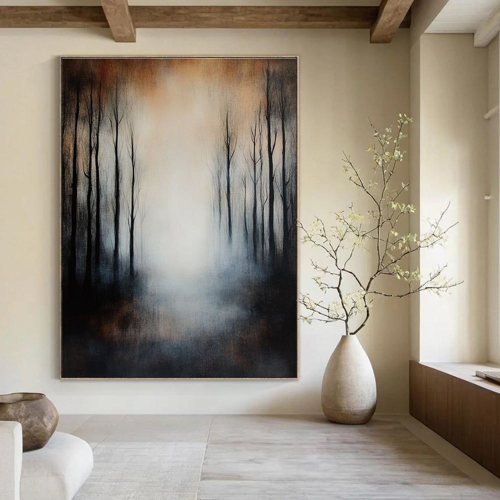 Misty Forest Landscape for Thoughtful Reading Nook & Nature - Inspired Home STSC259