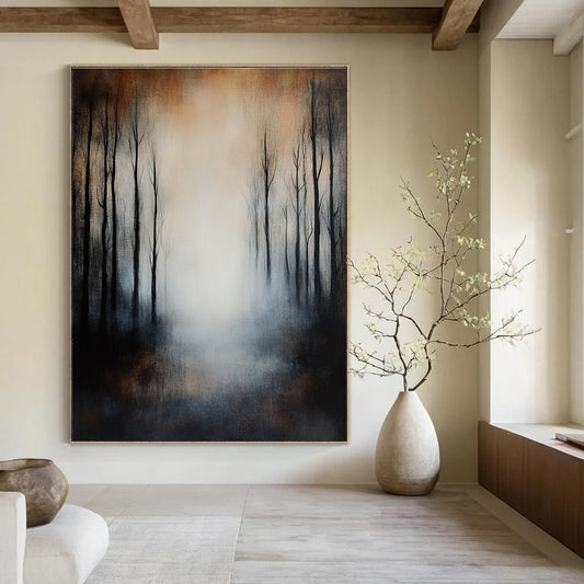Misty Forest Landscape for Thoughtful Reading Nook & Nature - Inspired Home STSC259
