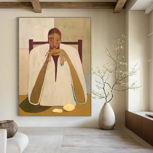 Figure Sitting Pose Art for Living Room & Bedroom DLZ0430