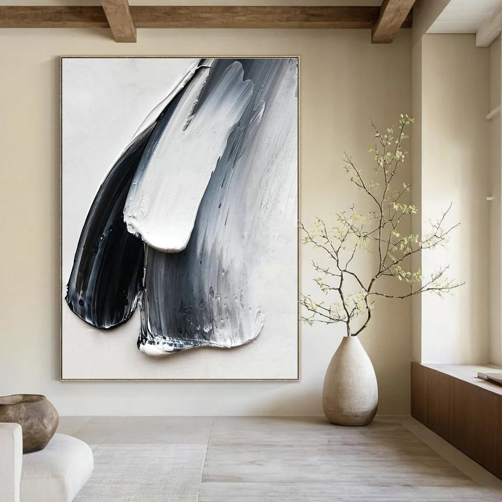 Gray - White Textured Form Art for Creative Agency & Artistic Boutique DLZ2376