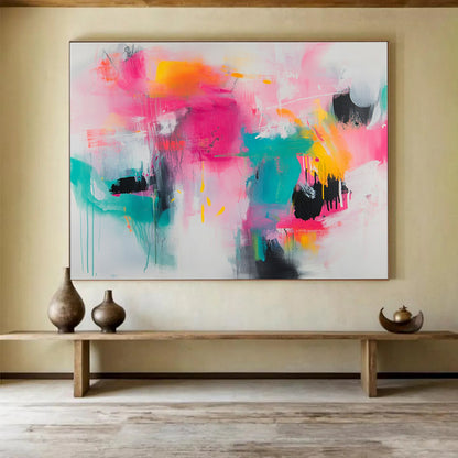 Bright Color Fusion Art for Trendy Bar & Art School SC387