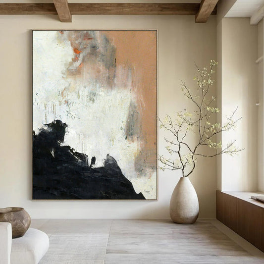 Abstract Landscape Art for Rustic Home Library & Nature - Inspired Café DLZ2061