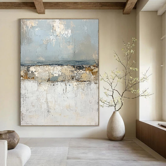 Textured Coastal Abstract for Beachfront Home & Nautical - Themed Café STSC270