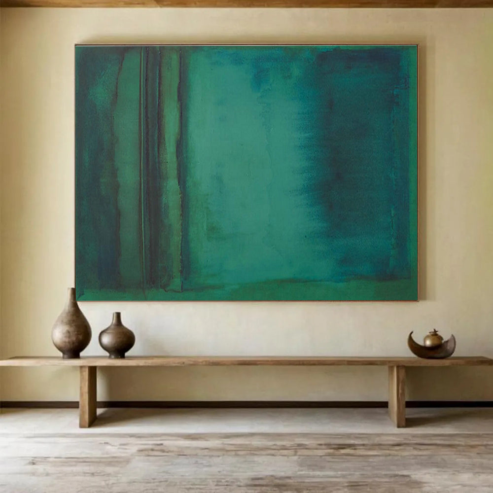 Blue - Green Gradient Abstract for Spa Relaxation Room DLZ2999