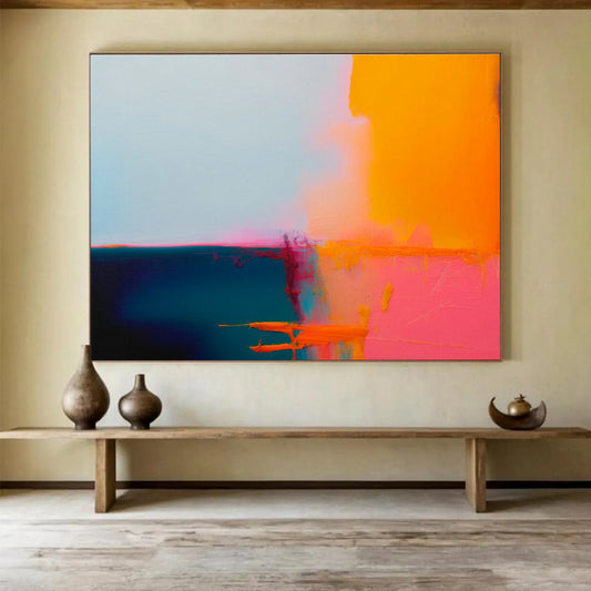 Color - Clash Minimalist Abstract Art for Contemporary Office DLZ2875