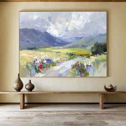 Impressionistic Valley Art for Nature Lover’s Bedroom & Countryside Retreat Lounge SC473