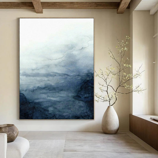 Ink - Wash Cloud Shadows for Traditional Chinese Study & Rainy - Day Bookstore DLZ0946