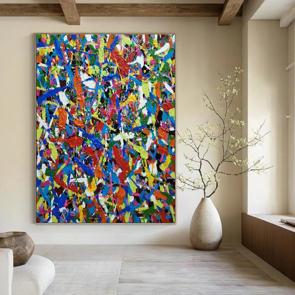 Colorful Splatter Abstract Art for Children’s Playroom & Art - Themed Nursery DLZ1789