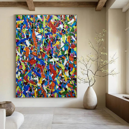 Colorful Splatter Abstract Art for Children’s Playroom & Art - Themed Nursery DLZ1789