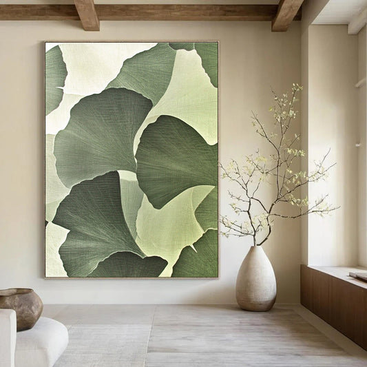 Ginkgo Leaf Pattern for Asian - Inspired Tea House & Botanical Art Studio STSC942