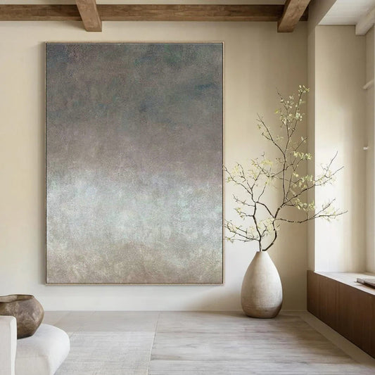 Gradient Neutral Abstract for Scandinavian - Style Yoga Studio & Minimalist Dining Room DLZ0885