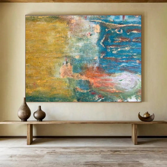 Color - Blended Abstract Art for Trendy Café Communal Spaces DLZ3105