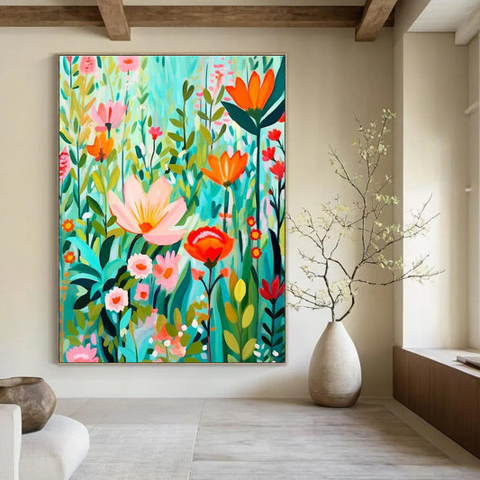 Flat - Style Flower Garden Art for Nursery & Boutique DLZ2295