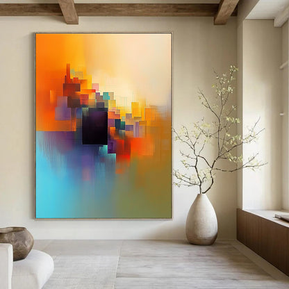 Vibrant Colorful Cubes Art for Creative Studio & Playroom STSC687