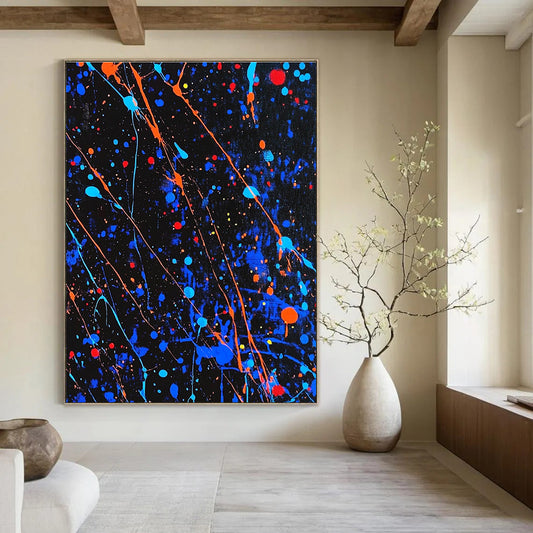 Colorful Splatter Art for Creative Studio & Vibrant Teen Bedroom STSC1406