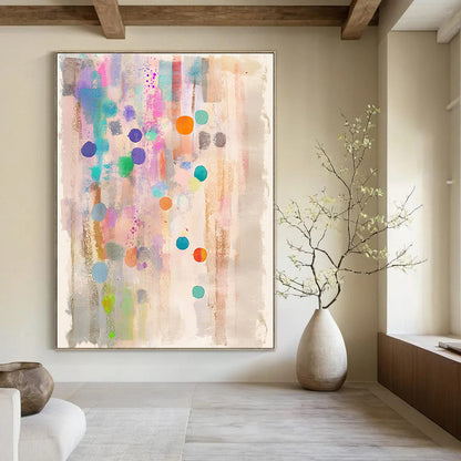 Colorful Dots and Splashes for Playful Children’s Room & Abstract Art Gallery STSC988