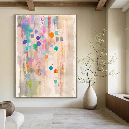 Colorful Dots and Splashes for Playful Children’s Room & Abstract Art Gallery STSC988