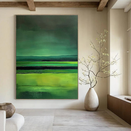 Layered Green Landscape for Contemporary Living Room & Art - Inspired Home Office STSC309