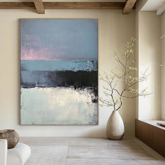 Minimalist Blue and Purple Abstract for Modern Lounge & Art - Centric Office STSC347