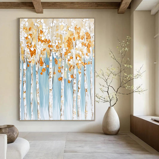 Textured Birch Grove for Rustic Home Decor & Art - Loving Library STSC302