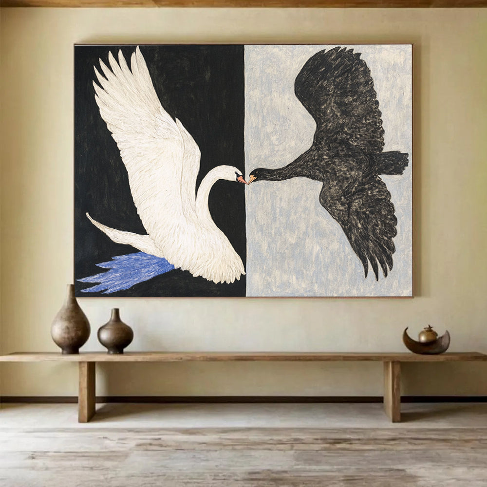 Symbolic Bird Art for Modern Art Gallery & Philosophy Library SC558