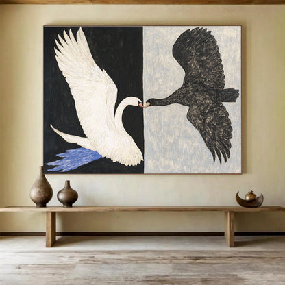 Symbolic Bird Art for Modern Art Gallery & Philosophy Library SC558