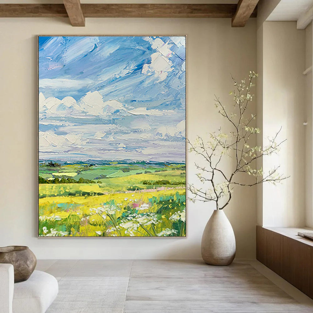 Pastoral Landscape Oil Painting for Country Inn & Nature Reserve Visitor Center DLZ1057