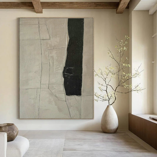 Geometric Division Abstract Art for Minimalist Office & Home Entryway DLZ1165
