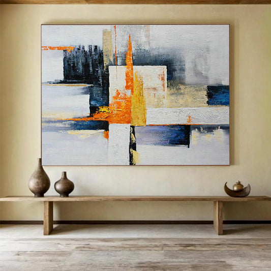 Geometric Color - Block Abstract Art for Modern Office Break Rooms DLZ2604