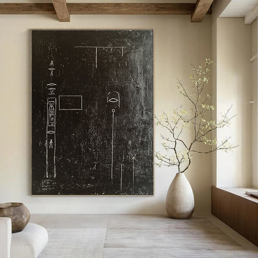Blackboard with Hieroglyphs for Archaeological Institute Office & Mystery - Themed Library STSC918