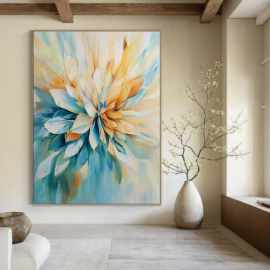 3D Abstract Flower for Modern Home Entrance & Art Gallery Foyer STSC435