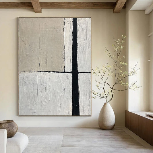 Minimalist Geometric in Black and White for Contemporary Office & Art Gallery STSC260