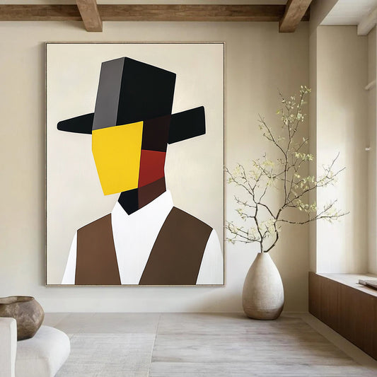 Cubist Portrait Art for Art Gallery & Creative Workplace STSC1082