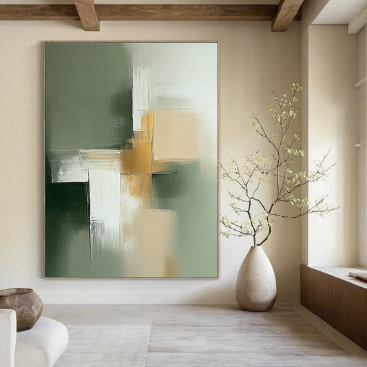 Geometric Abstract with Gold for Luxury Living Room & High - End Boutique STSC566