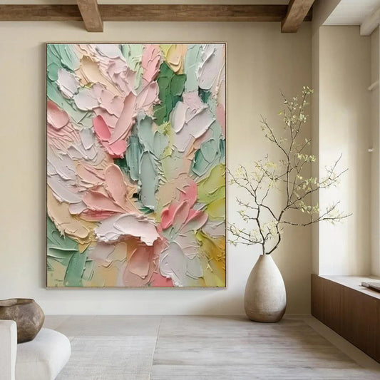 Pastel Flower Palette Art for Minimalist Nursery & Spring - Themed Tea Room DLZ1404