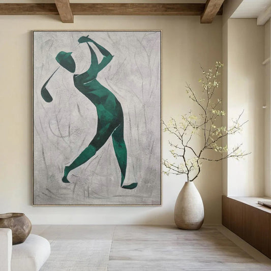 Golf Swing Silhouette Art for Sports - Themed Bar & Golf Club Lounge DLZ2261