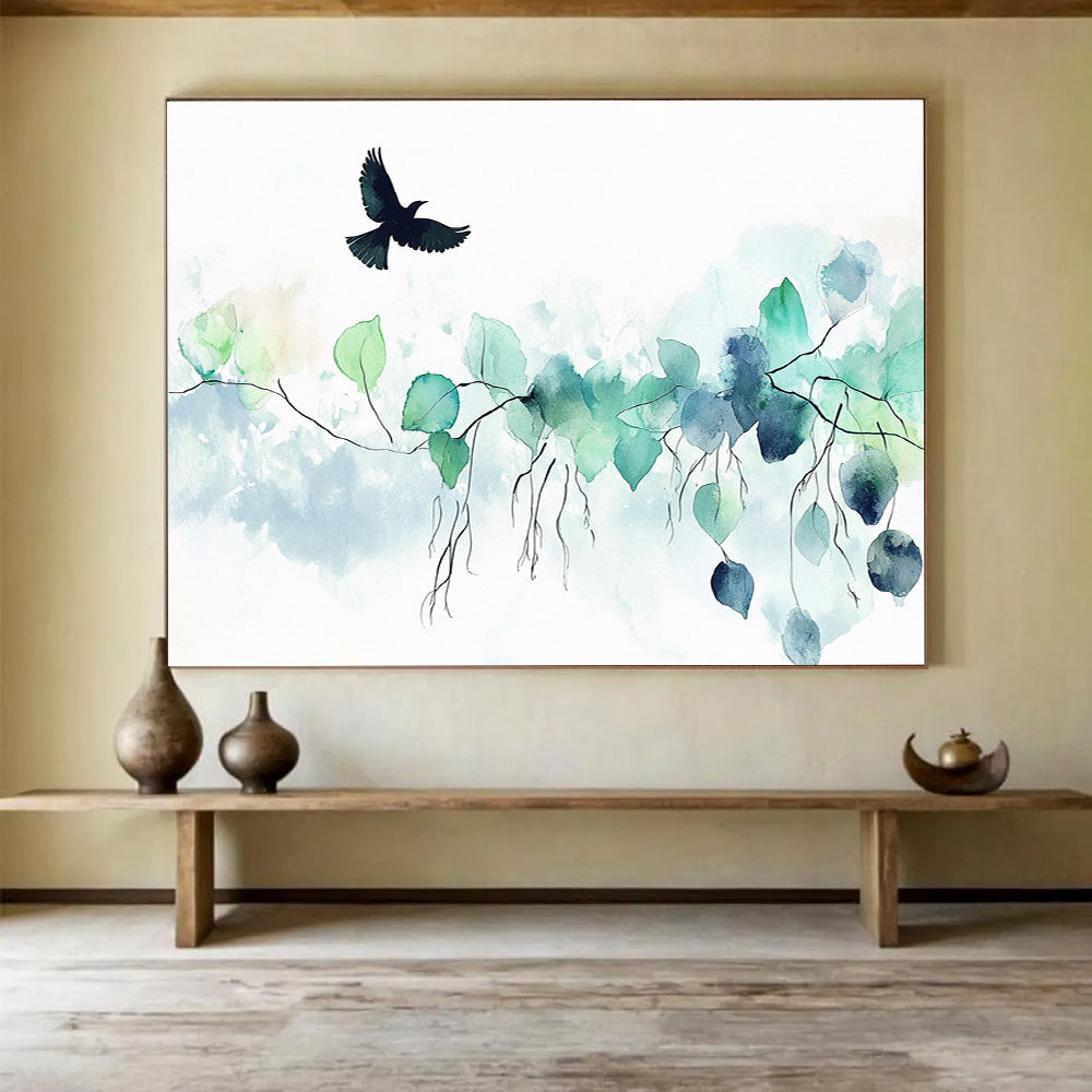 Minimalist Nature Art for Scandinavian Home & Yoga Studio SC568