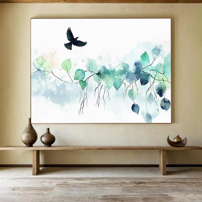 Minimalist Nature Art for Scandinavian Home & Yoga Studio SC568