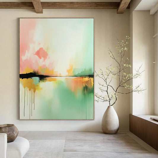 Colorful Dreamy Lake Art for Nursery & Creative Studio STSC086