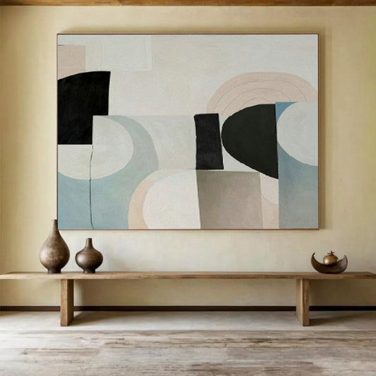 Light - Color Geometric Abstract for Scandinavian - Style Café DLZ2967