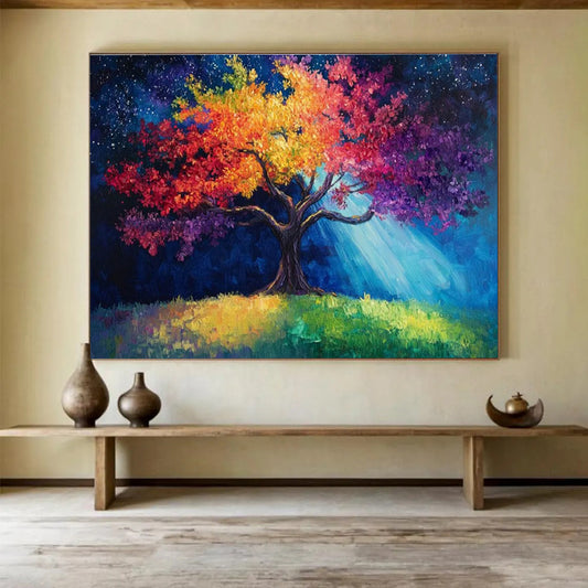 Fantasy Tree Night Sky Art for Boho - Chic Rooftop Garden Hangouts DLZ3197