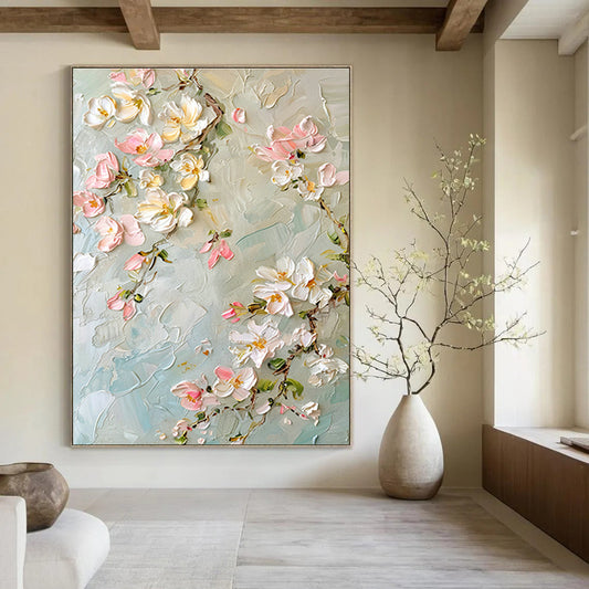 3D Floral Relief Art for Elegant Bedroom & Luxury Spa DLZ0730